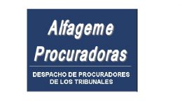 Logotipo de Alfageme Procuradoras
