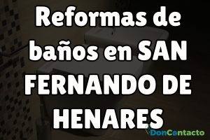 Reformas de baños en San Fernando de Henares