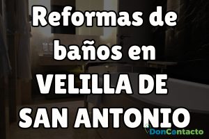 Reformas de baños en Velilla de San Antonio