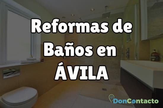 Reformas de baños en Ávila