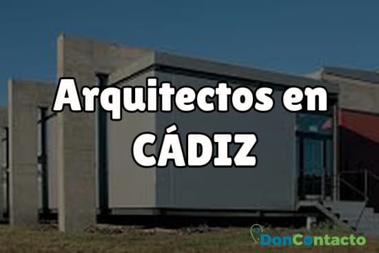 Arquitectos en Cádiz