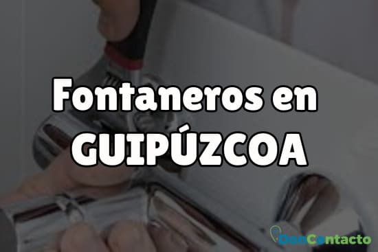 Fontaneros en Guipúzcoa 1 Fontaneros en Guipúzcoa