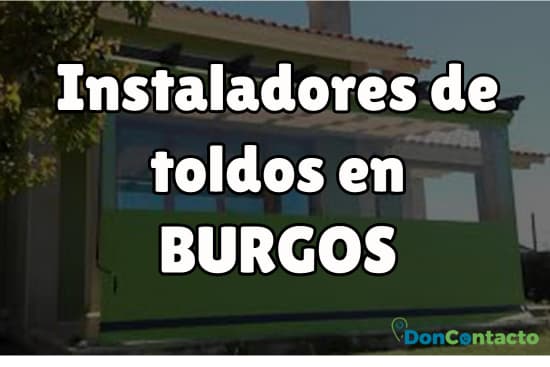 Instaladores de toldos en Burgos